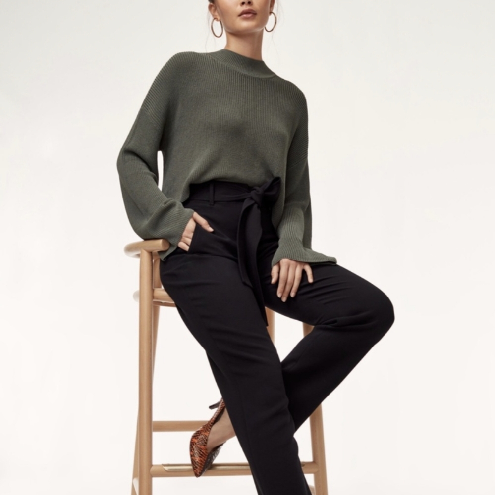 Aritzia Wilfred Salome Sweater in the Color Sagesse